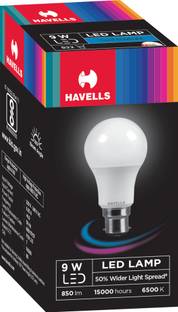HAVELLS 9 W Basic Round B22 LED Bulb