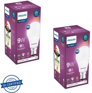 PHILIPS 9 W Basic Round B22 LED Bulb