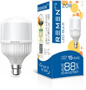 REMEN 20 W Basic Standard B22 LED Bulb