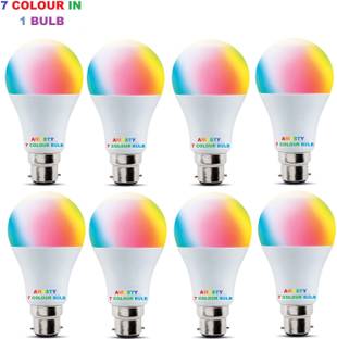 AMYSTY 9 W Basic Round B22 LED Bulb