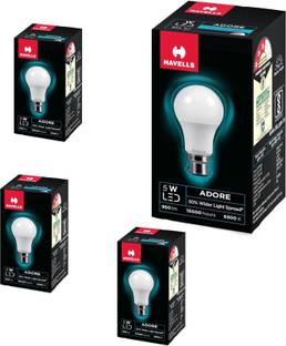 HAVELLS 5 W Basic Round B22 LED Bulb