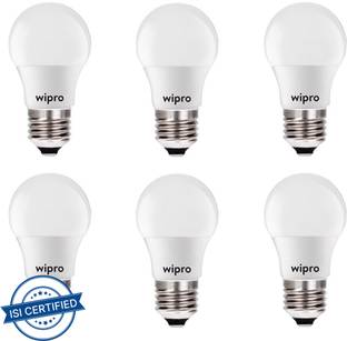 Wipro 3 W Basic Round E27 LED Bulb