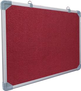 Eduway 2x2 Ft. Notice/Display Board High Resilience Foam Fabric with (20 Push Pins) Cork Bulletin Board