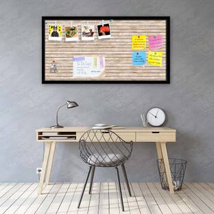 Artzfolio Natural Texture Notice Pin Board Soft Board with Push Pins Cork Bulletin Board