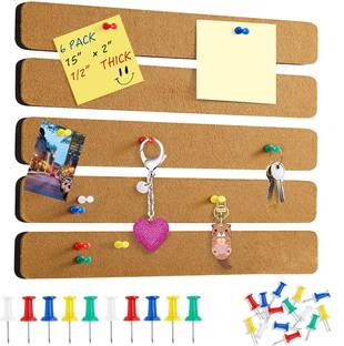 Climberty 5 Pack Felt Bulletin Board Self-Adhesive Lightweight Bulletin Board Strips Dryerase Bulletin Board