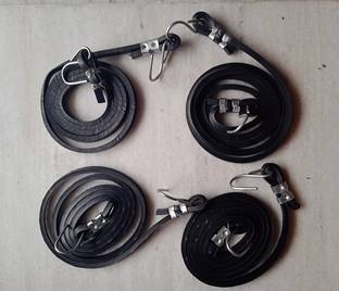Baba rubber High Strength Strong & Flexible Bungee Rope/Bike Luggage Rope Pack of 4 Bungee Cord