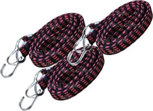ABlue Clipper Flat bike & car luggage rope with Durable Hooks | Stretchable Elastic Rope Bungee Cord
