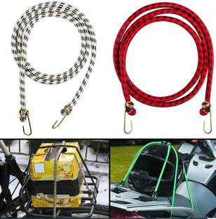 SIGNQ High Strength Elastic Strechable Bungee Cords (Set of 3, 6 feet each) Bungee Cord