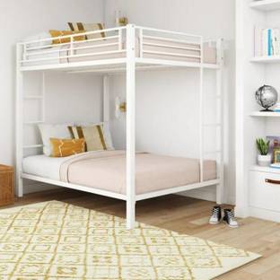 STEELWELL ®™|Sigma Twin Bunk Bed for Junior/Adult with Guard Rail, Space-Saving,Noise Free Metal Bunk Bed