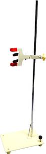 Apex Labs Burette / Retort Stand With Clamps (Mettalic) , Adjustable Base 7" x 5" x 24 " Supiror Quality Buret