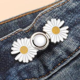 StayWay Pant Waist Button Loose Jeans Adjustable Detachable Jeans Button Pins Reusable Metal Buttons
