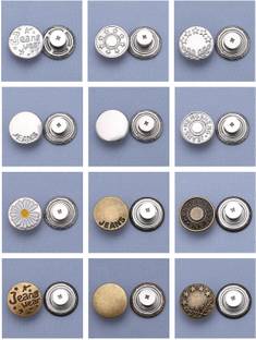 Fing Metal Tack Buttons, Jean Buttons Replacement No Sew Needed Metal Buttons