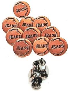 REENA Jeans Button (Copper, 20 mm) Set of 10 Metal Buttons