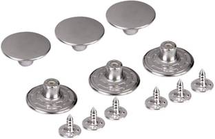 M Fabrics Jeans Metal Button (No-Sew Button) Hammer Only Tack Snap Jeans Buttons (6 Sets) Metal Buttons