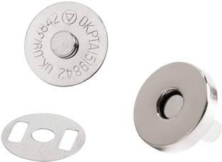 Craft Affair Magnet Button Clasps, Snaps, Fasteners for Purse, Bags, Clothes and DIY Works Metal Buttons