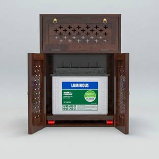 Custom Decor Inverter Battery Cabinet Solid Wood Free Standing Cabinet