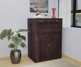 Banshi Solid Wood Storage Cabinet | Wooden Kitchen Cabinet | Crockery Storage Cupboard Solid Wood Free Standing Cabinet