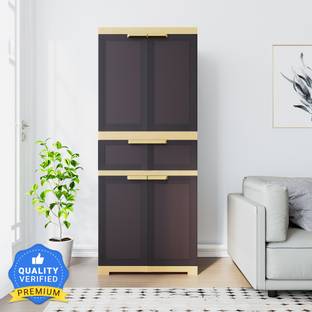 Nilkamal FMDR 1C Freedom Plastic Storage Cabinet with 1 Drawer for Multipurpose Use Plastic Free Standing Cabinet