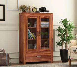 Made Wood Kitchen Crockery Cabinet Display Rack Solid Wood Free Standing Sideboard