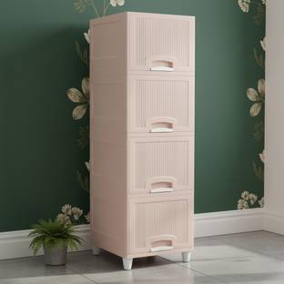 MAXTID Multi layer Drawer Cabinet for Bathroom Storage Plastic Free Standing Cabinet