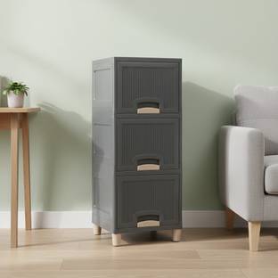 MAXTID Multi layer Drawer Cabinet for Bathroom Storage Plastic Free Standing Cabinet