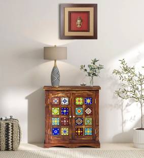 ssyade Solid Wood Free Standing Sideboard