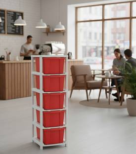 Viseman multi Layer Drawer Cabinet with Premium Utility Construction Plastic Free Standing Cabinet