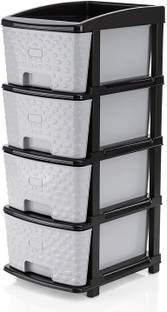 Zeekty Chest of Drawers : Versatile Drawer Storage Organizer & Organisers Storage Box Plastic Free Standing Chest of Drawers