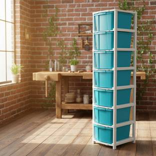 MAXTID Multi layer Drawer Cabinet for Bathroom Storage Plastic Free Standing Cabinet