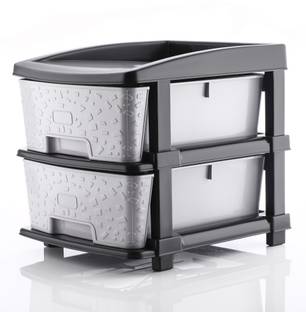 KAVIRA STONE_2XL_GREY Plastic Free Standing Chest of Drawers