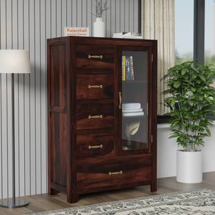 Rajasthali Wood Decor Sheesham wood kitchen cabinets wooden, wooden sideboard, chest of drawers Solid Wood Free Standing Cabinet