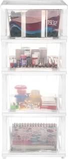 Cutting EDGE XL and Small Modular Drawer Combo Set for Home, Office, Hospital, Parlor, School Plastic Free Standing Chest of Drawers