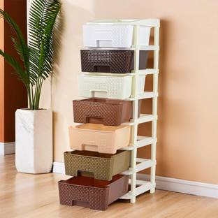 KUBER INDUSTRIES Plastic Free Standing Chest of Drawers