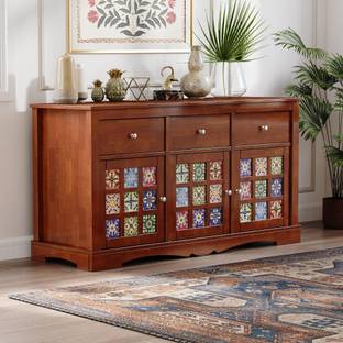 Wakefit Izzo Solid Wood Free Standing Sideboard