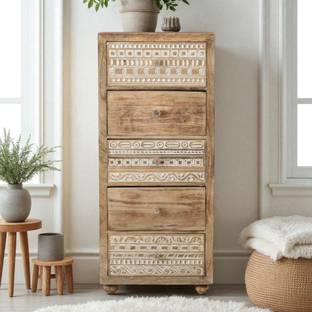 THE ATTIC Solid Wood Free Standing Chest of Drawers