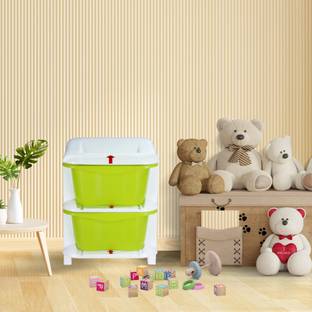 3D METRO SUPER STORE 2 Tier XXL Multi-Purpose Modular Drawer Storage With Lockable Legs For Home & Kitchen, Office, Toy Box, Clothes, Hospital, Jewellery Box, Makeup Box Vanity Box