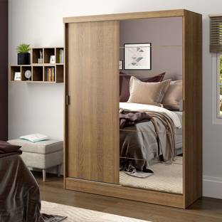 Madesa Wardrobe Single Luke Engineered Wood Free Standing Cabinet