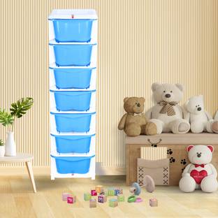 3D METRO SUPER STORE 7 Tier XXL Multi-Purpose Modular Drawer Storage With Lockable Legs For Home & Kitchen, Office, Toy Box, Clothes, Hospital, Jewellery Box, Makeup Box Vanity Box