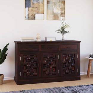 Allie Wood Weave Sheesham ( Rosewood ) Solid Wood Free Standing Sideboard