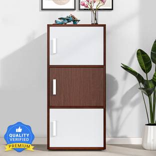 Nilkamal Sear 3 Tier Closed Large Storage Engineered Wood Free Standing Cabinet