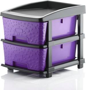 KAVIRA STONE_2XL_PURPLE Plastic Free Standing Chest of Drawers