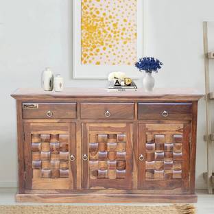 Meera Handicraft Sheesham Wood Solid Wood Free Standing Cabinet