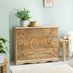 THE ATTIC Jodhpur Solid Wood Free Standing Chest of Drawers