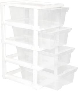 Cutting EDGE Small Modular Drawer Set for Office, Hospital, Parlour, School, Doctors, & Home Plastic Free Standing Chest of Drawers