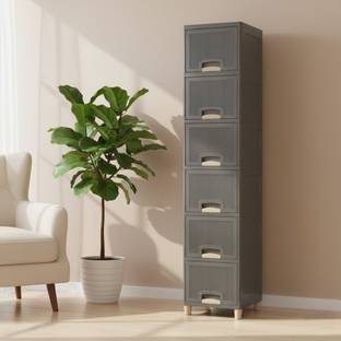 MAXTID Multi layer Drawer Cabinet for Bathroom Storage Plastic Free Standing Cabinet