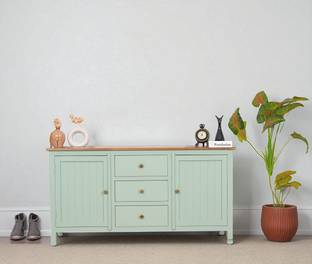 Woodefly Woodefly Solid Mango Wood Sideboard Cabinet- 2 Doors & 3 Drawers Solid Wood Free Standing Sideboard