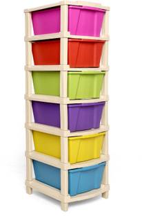 ASHLAS 6XL Plastic Modular Drawer System For Home, Office, Hospital, Parlor, School PP Collapsible Wardrobe