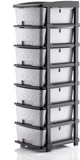 KAVIRA STONE_7XL_GREY Plastic Free Standing Chest of Drawers
