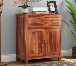 WOODTREND Solid Sheesham Wood Almirah/Wardrobe/Cabinet/Cupboard For Home & Office Solid Wood Free Standing Cabinet