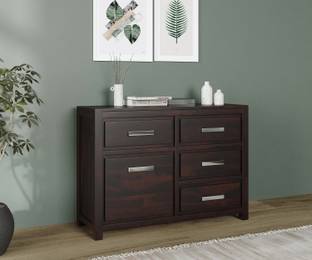 Allie Wood Rosewood ( Sheesham ) Solid Wood Free Standing Chest of Drawers